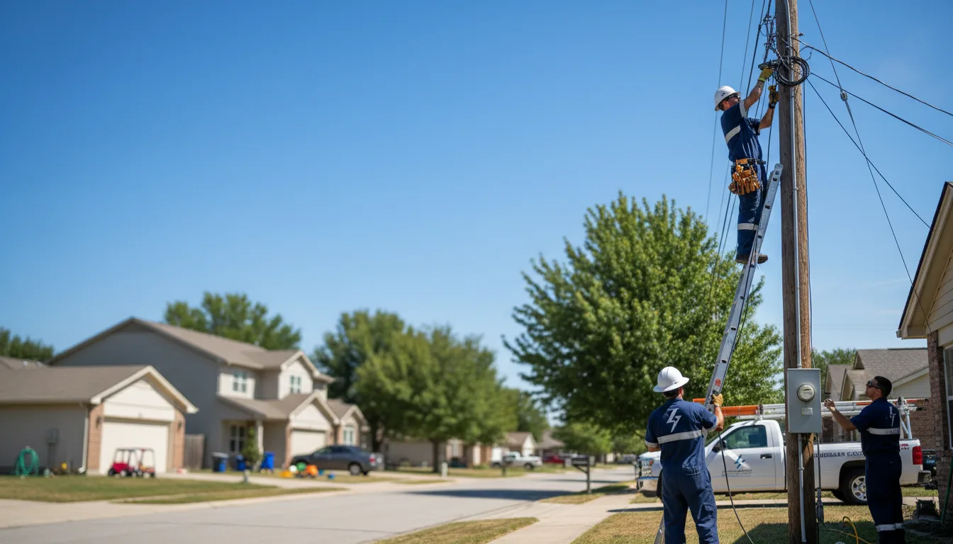 Residential electrician providing installation services in Viola, IL